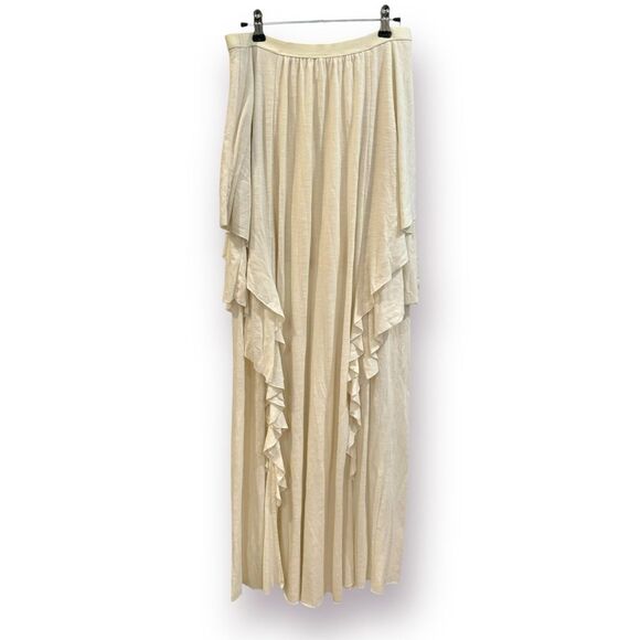 Free People Never Fade Away Cream Maxi Skirt - Picture 3 of 6